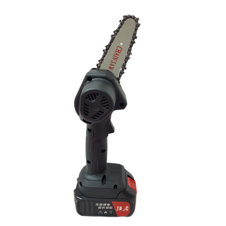 اره برقی شارژی قدرتی (اره زنجیری) برند CHAIN SAW مدل 21V با تیغه 10 سانتی متری (4 اینچ)