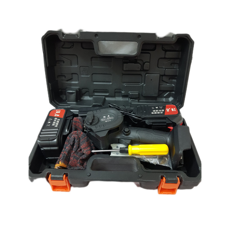اره برقی شارژی قدرتی (اره زنجیری) برند CHAIN SAW مدل 21V با تیغه 10 سانتی متری (4 اینچ)
