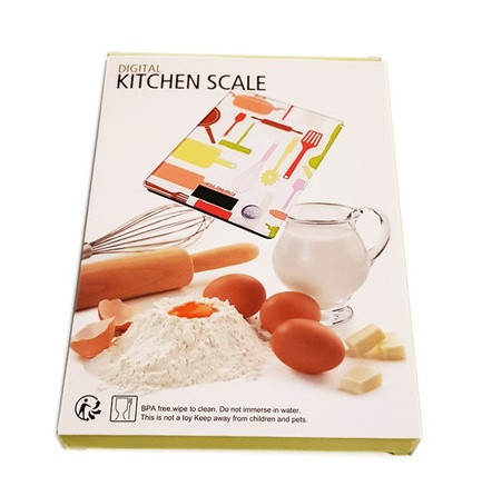ترازوی آشپزخانه شیشه ای طرح کاپ کیک (ترازو دیجیتال) مدل KITCHEN SCALE