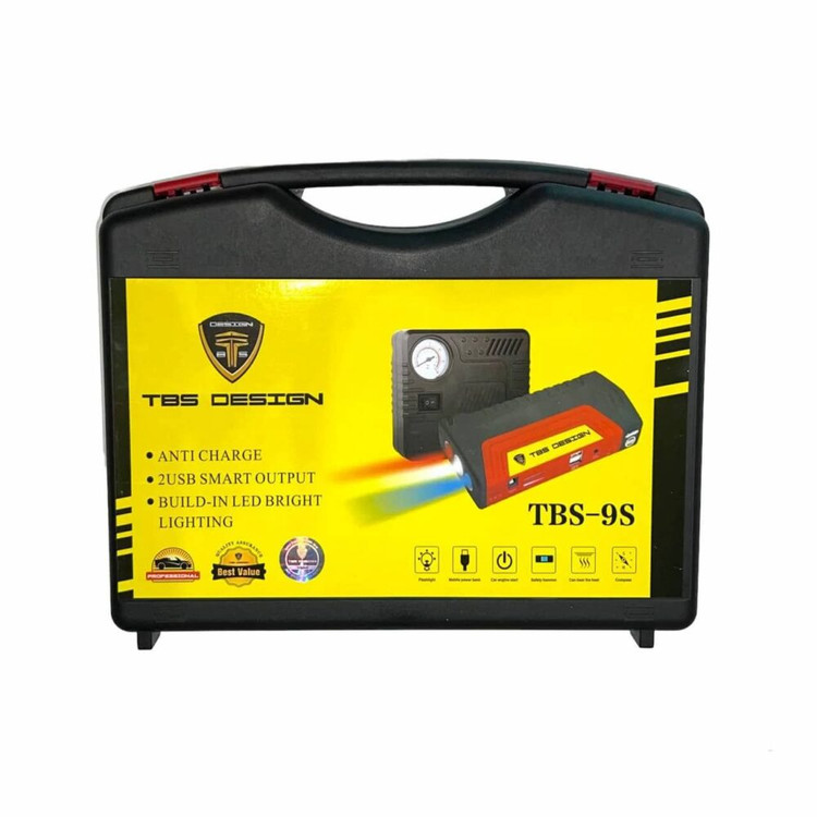 کیت جامپ استارتر توبیز مدل TBS-9S به همراه پمپ باد