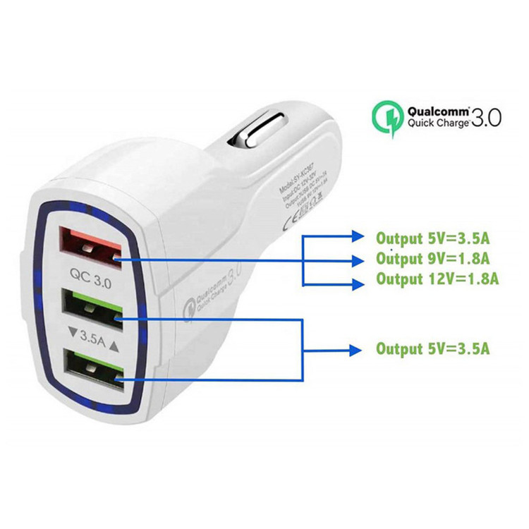 شارژر فندکی ایکس هانز 7 آمپر مدل HD-CA30