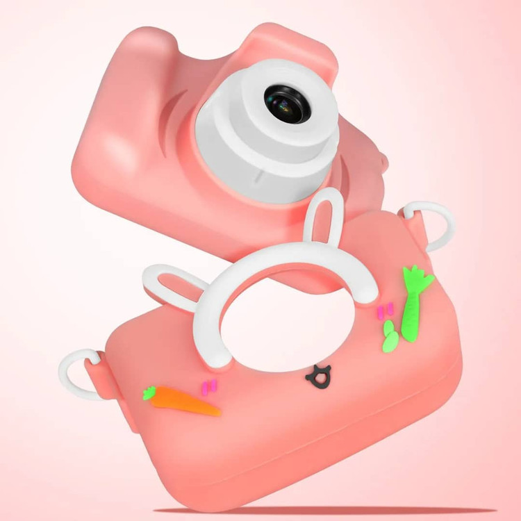 دوربین عکاسی کودک فانتزی طرح خرگوش رنگ صورتی