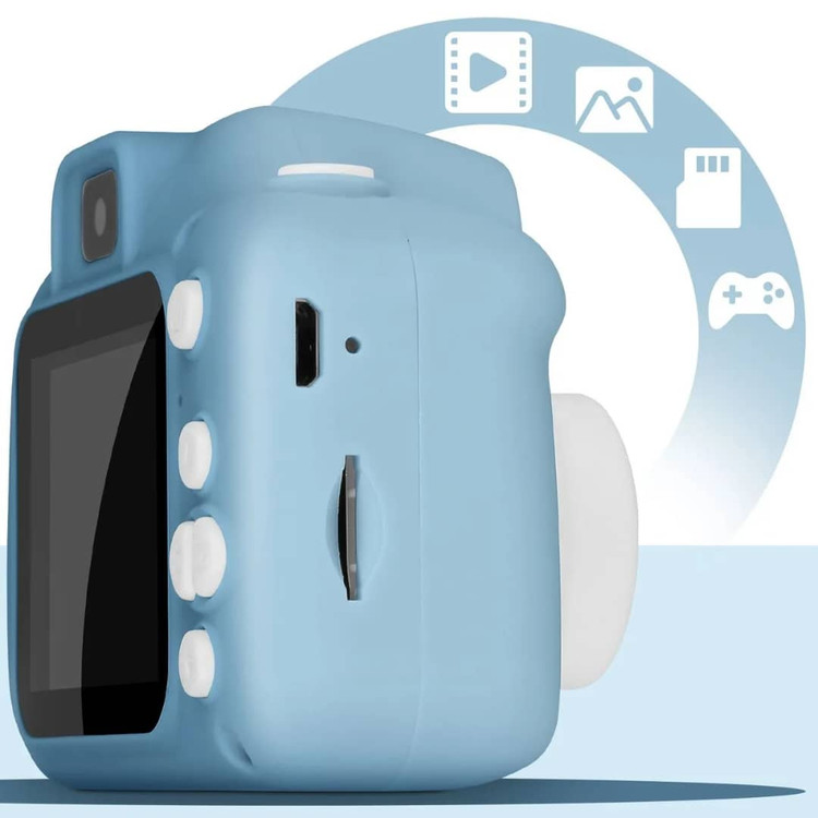 دوربین عکاسی کودک فانتزی طرح خرگوش رنگ آبی