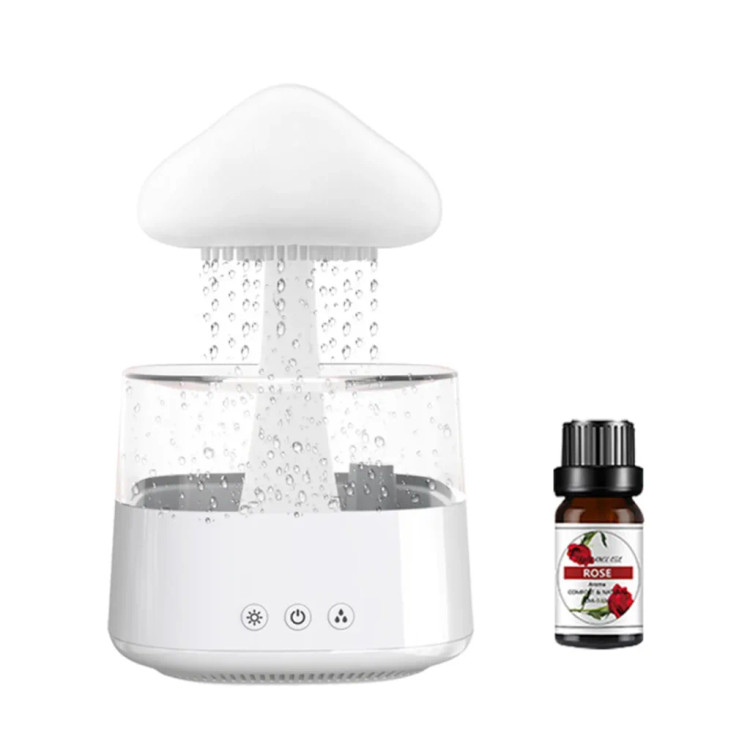 چراغ خواب اسپیکردار بارانی ابری (قارچی) Bluetooth speaker rain cloud humidifier