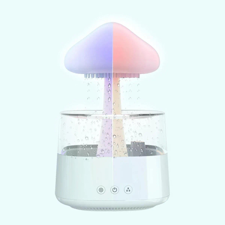 چراغ خواب اسپیکردار بارانی ابری (قارچی) Bluetooth speaker rain cloud humidifier