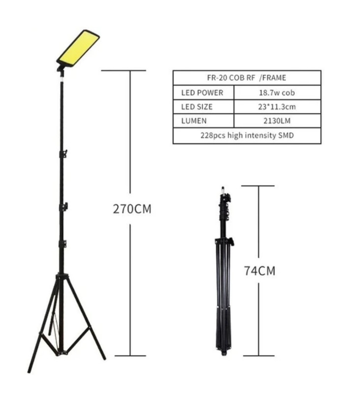 چراغ کمپینگ 360 لایت مدل FR-20 COB RF