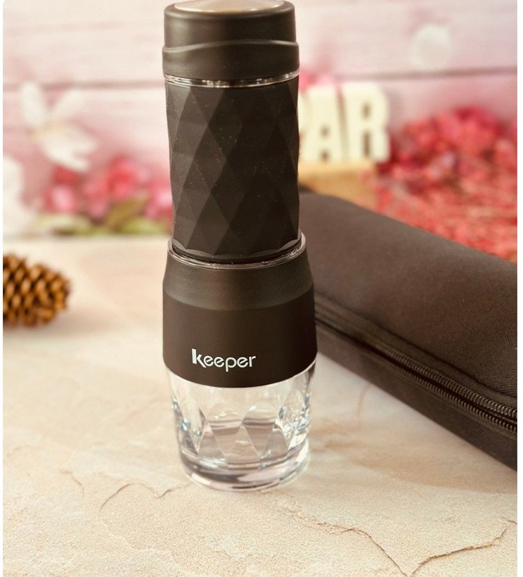 مینی اسپرسو ساز و نسپرسو ساز دو کاره کیپر مدل 8439 keeper (اسپرسو ساز دستی و مسافرتی کیپر)