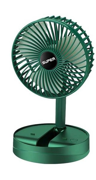 پنکه رومیزی تلسکوپی و تاشو شارژی مدل FS-21 برند super