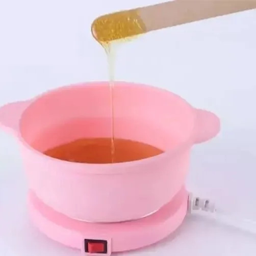 دستگاه وکس (موم گرم کن) سیلیکونی تاشو مدل دایرهای