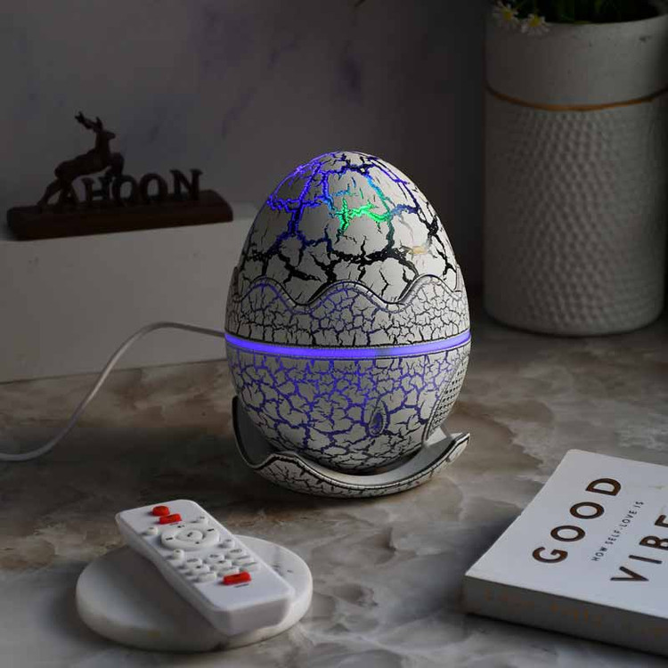 پروژکتور و اسپیکر تخم اژدها (چراغ خواب کهکشانی و اسپیکر طرح تخم اژدها)