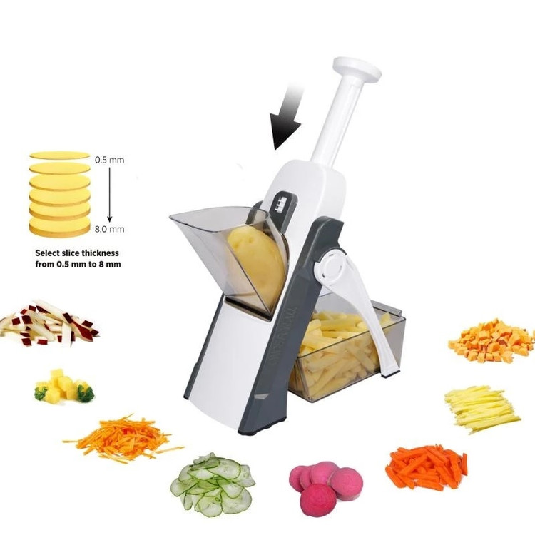 رنده رومیزی (خردکن دستی) چند کاره طرح ماندولین SPRING SLICER (رنده دستی چند کاره - اسلایسر دستی)