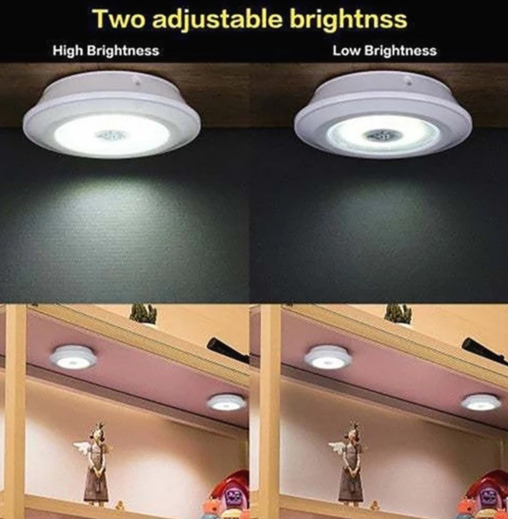 چراغ زیر کابینتی کنترل دار و باطری‌خور 3in1 مجموعه 3 عددی