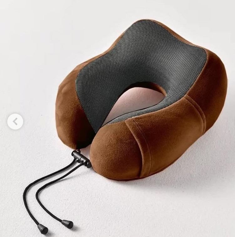 بالش دور گردنی (اسفنج مموری فوم) و روکش مخمل _ وارداتی