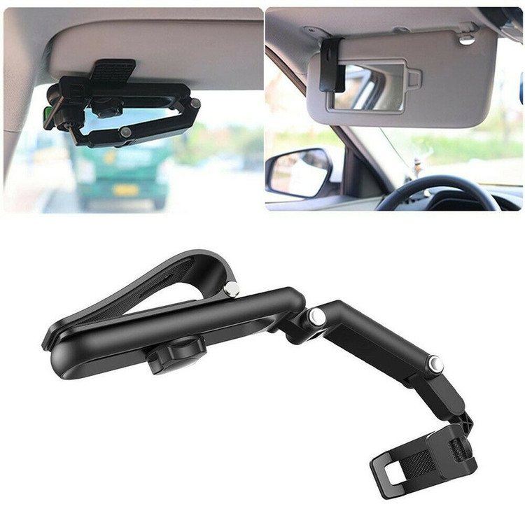 هولدر جرثقیلی موبایل ۳۶۰ درجه مدل sun visor ( هولدر آینهای ـ هولدر آفتابگیر)