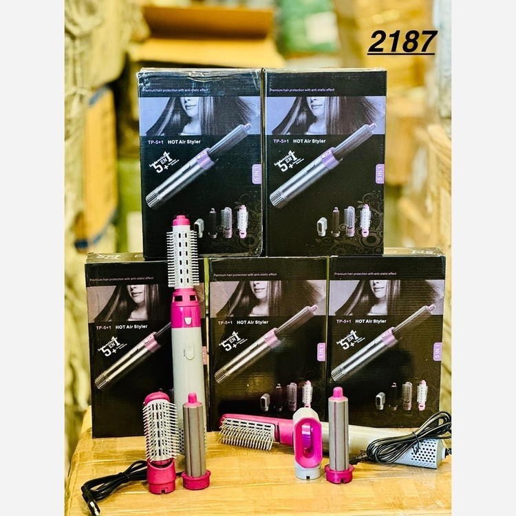 حالت دهنده مو و سشوار پنج کاره مو طرح دایسون مدل tp-5+1