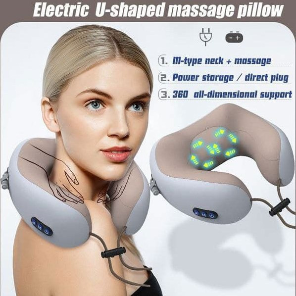 بالش گردنی ماساژور دار(بلوایدیا) ماساژور برقی بالشتی U-shaped کیفیت عالی