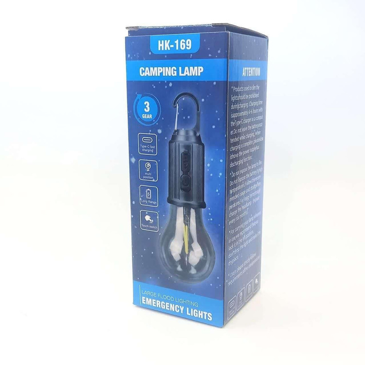 لامپ شارژی آویزی مدل HK-169 (چراغ چادر آویز دار)