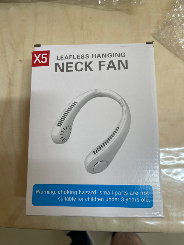 پنکه گردنی شارژی بدون پره مدل X5