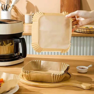 کاغذ روغنی هواپز مربعی طلق دار (قطر ۱۶cm و ۵۰ عددی) کیفیت بالا (کاغذ نسوز مربعی)